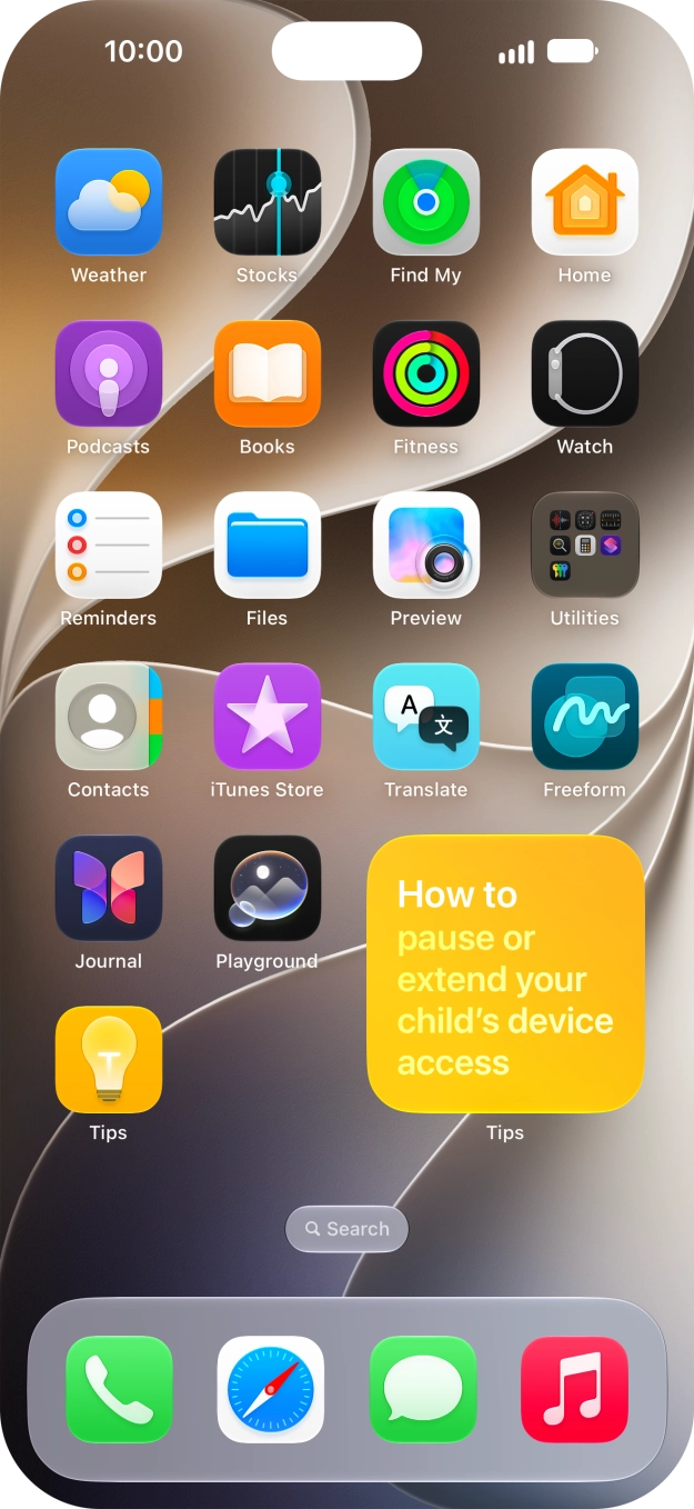 If you're using a Widget Stack: slide up or down on the stack to select the required widget. If you're using a Widget Stack: slide up or down on the stack to select the required widget.