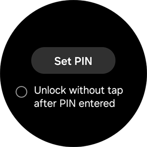 Press Set PIN.