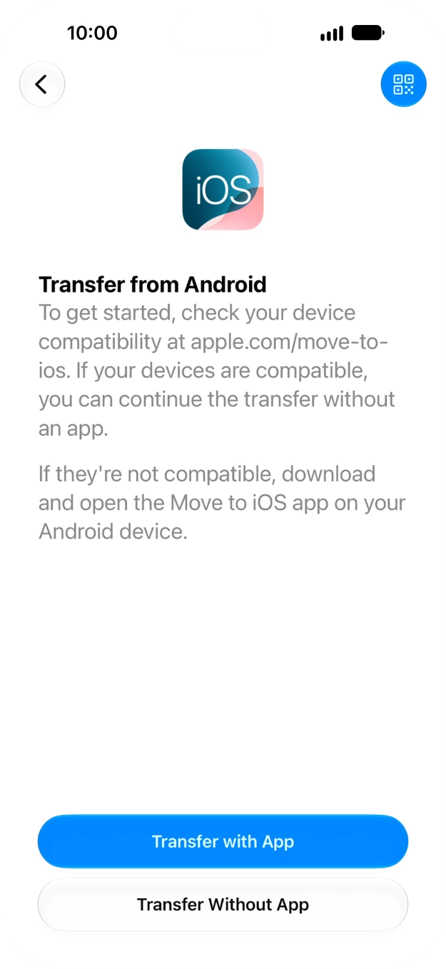 To transfer content from an Android phone using the 