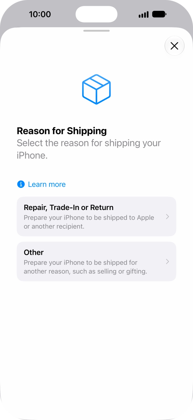 Press Repair, Trade-In or Return. Press Repair, Trade-In or Return.