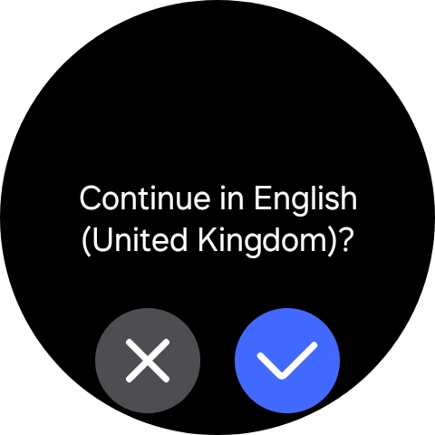Press the confirm icon.
