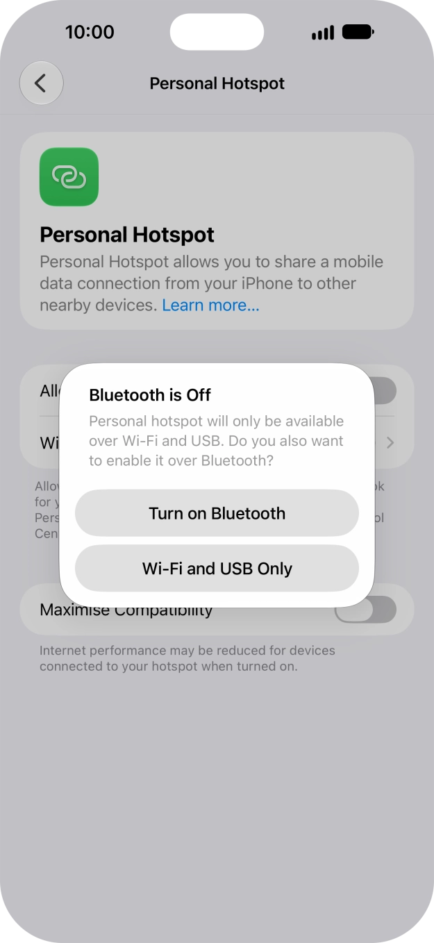 If WiFi is turned on, press Wi-Fi and USB Only. If WiFi is turned on, press Wi-Fi and USB Only.
