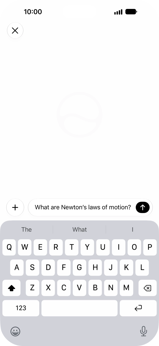 Follow the instructions on the screen to type or speak the required question. You can also attach pictures or documents and ask questions to them. Follow the instructions on the screen to type or speak the required question. You can also attach pictures or documents and ask questions to them.