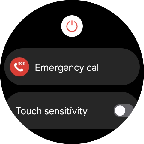 Press the power off icon.