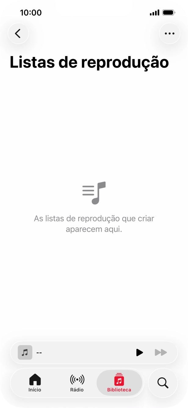 Prima o ícone de menu.