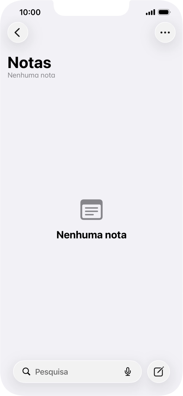 Para voltar ao ecrã inicial, deslize o dedo de baixo para cima a partir da base do ecrã.