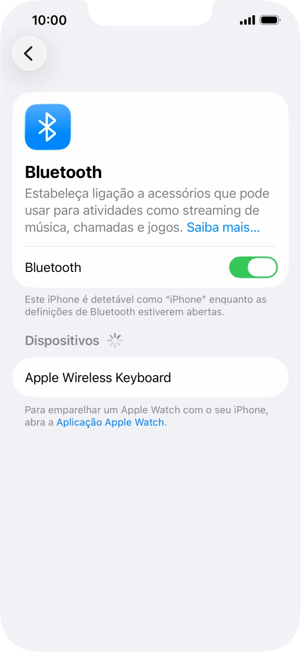 Prima o dispositivo Bluetooth pretendido e siga as indicações no ecrã para emparelhar o dispositivo pretendido com o telefone.