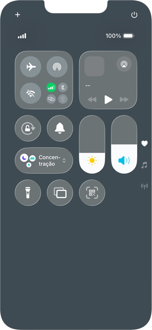 Prima o ícone de modo de voo para ativar ou desativar a função.