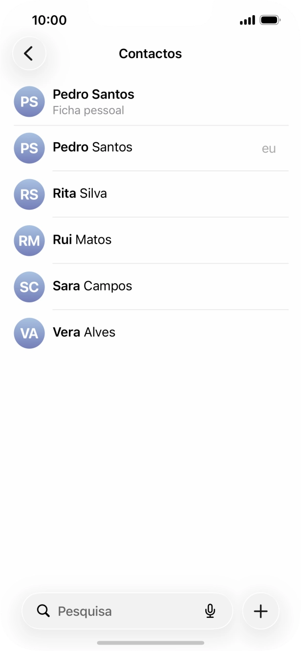 Prima Ficha pessoal.