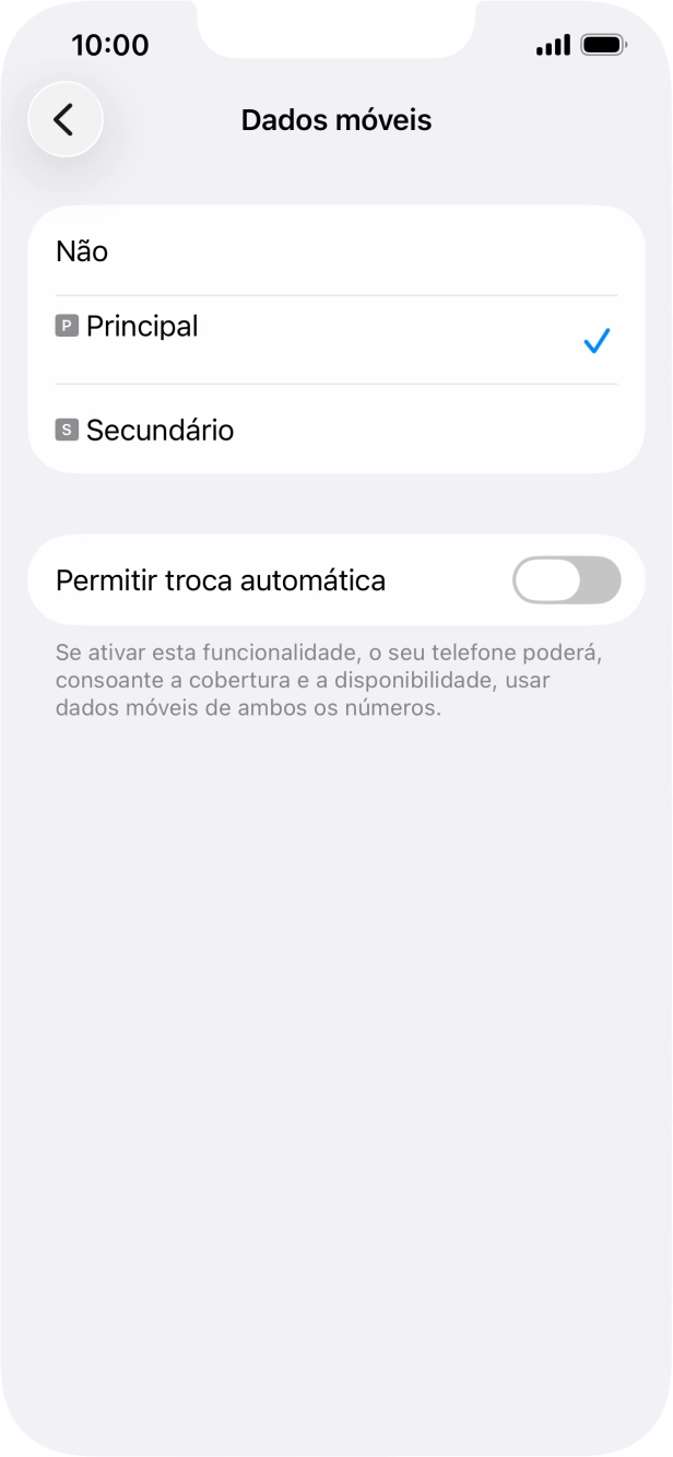 Prima o plano pretendido.
