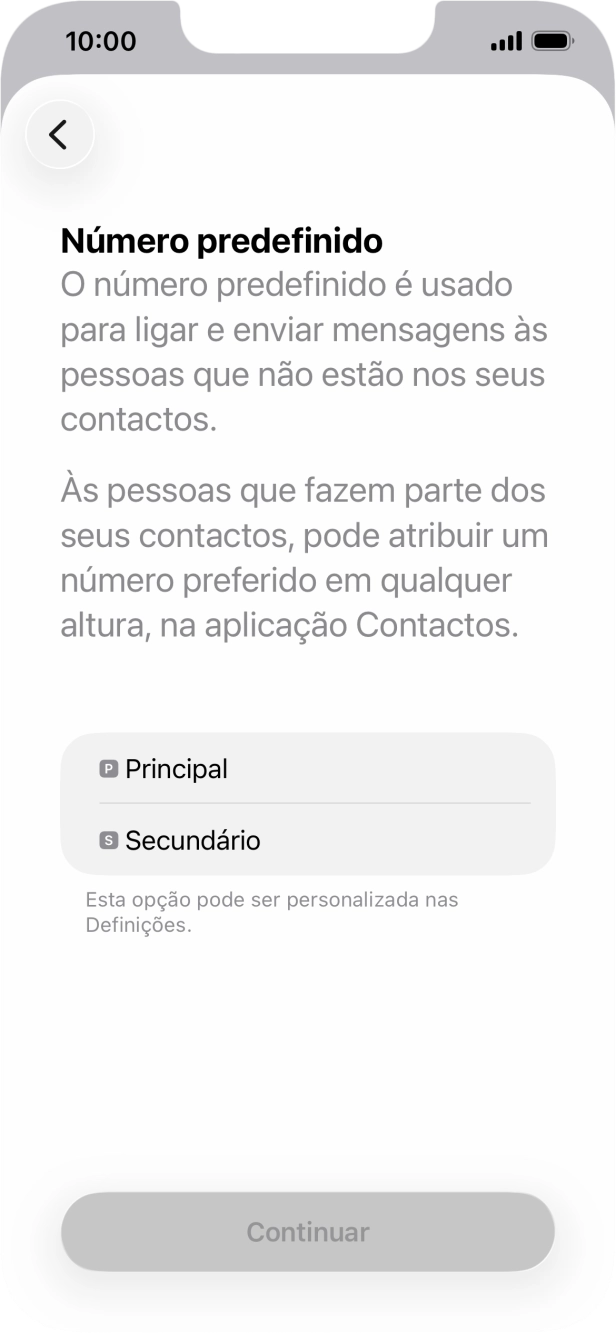 Prima o plano pretendido.