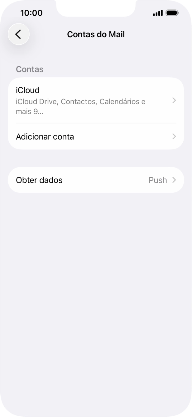 Prima Adicionar conta.