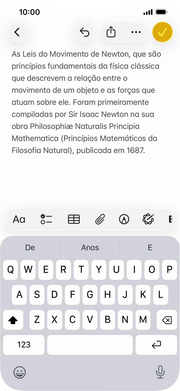 Prima o ícone da Apple Intelligence.