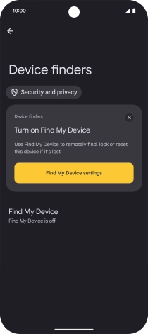 Press Find My Device.