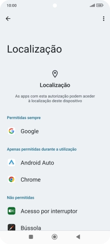 Prima a app pretendida.