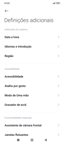 Prima Data e hora.