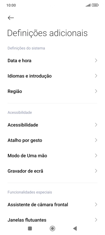 Prima Data e hora.