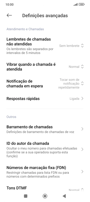 Prima Números de marcação fixa (FDN).