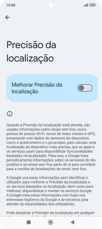 Se premir o indicador junto a 