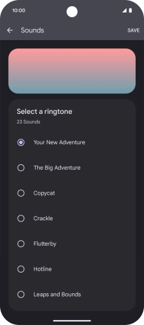 Press the required ringtones to hear them.