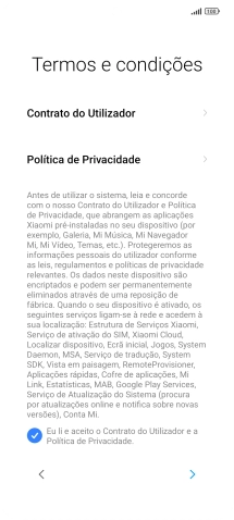 Prima a seta para a direita.