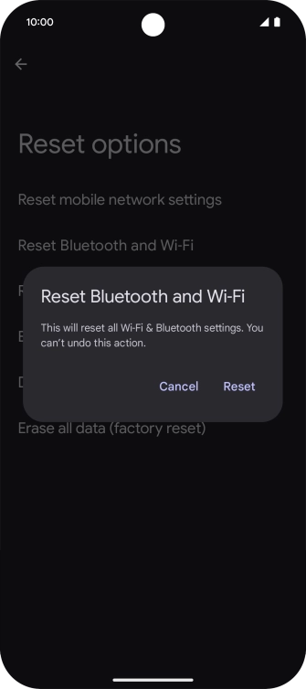 Press Reset.