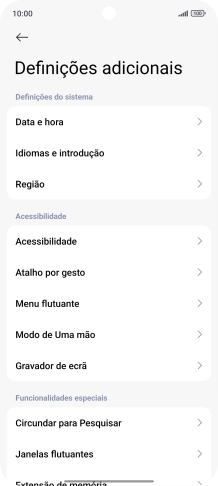 Prima Data e hora.