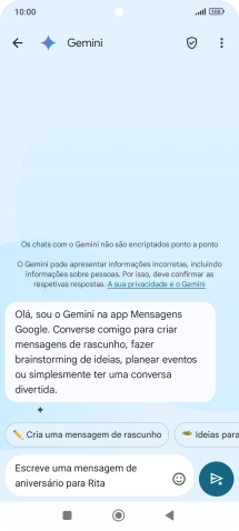 Escreva ou diga com as suas palavras qual o assunto que pretende usar.