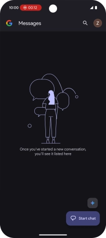 Press the screen recording icon.
