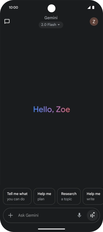 Press the profile icon. Press the profile icon.
