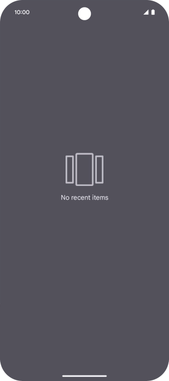 Slide your finger upwards starting from the bottom of the screen to return to the home screen.