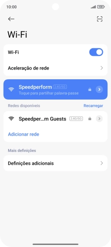 Para voltar ao ecrã inicial, deslize o dedo de baixo para cima a partir da base do ecrã.