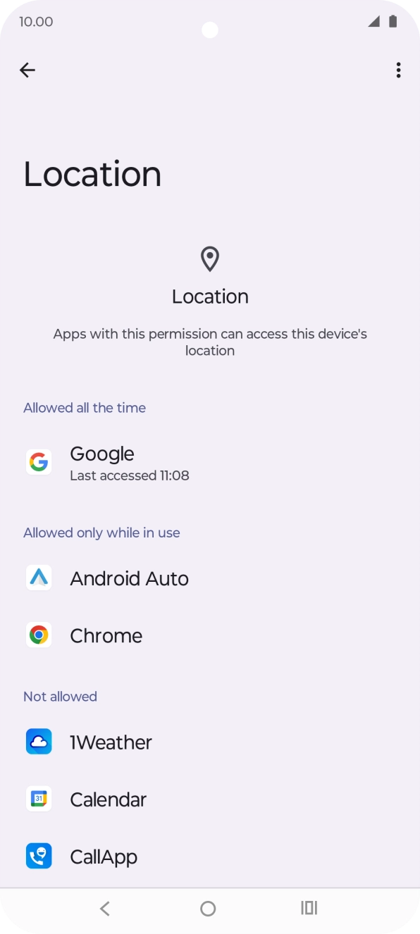 Press the required app.
