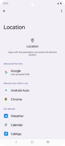 Press the required app.