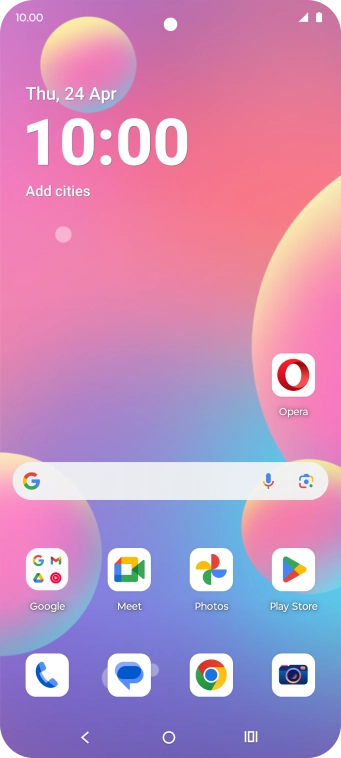 Slide your finger downwards starting from the top right side of the screen.