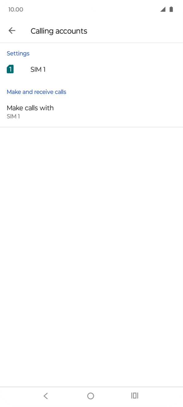 Press the name of your SIM.