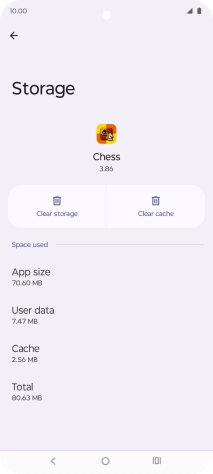 Press Clear cache.