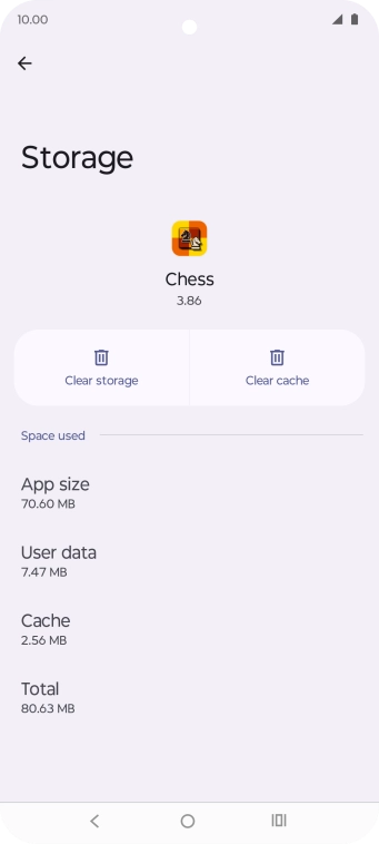 Press Clear cache.