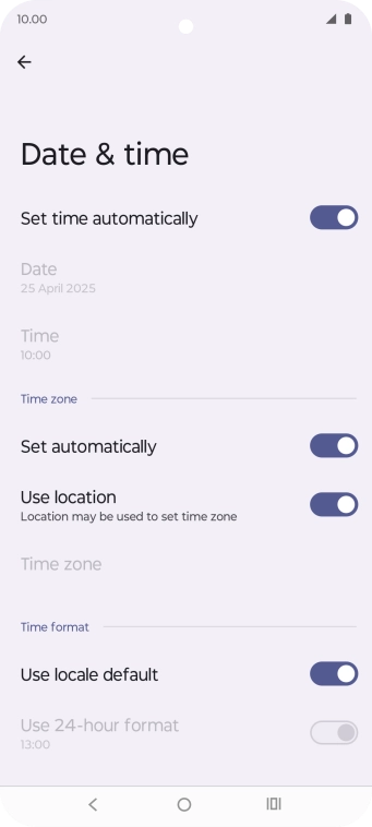 Press the Home key to return to the home screen.