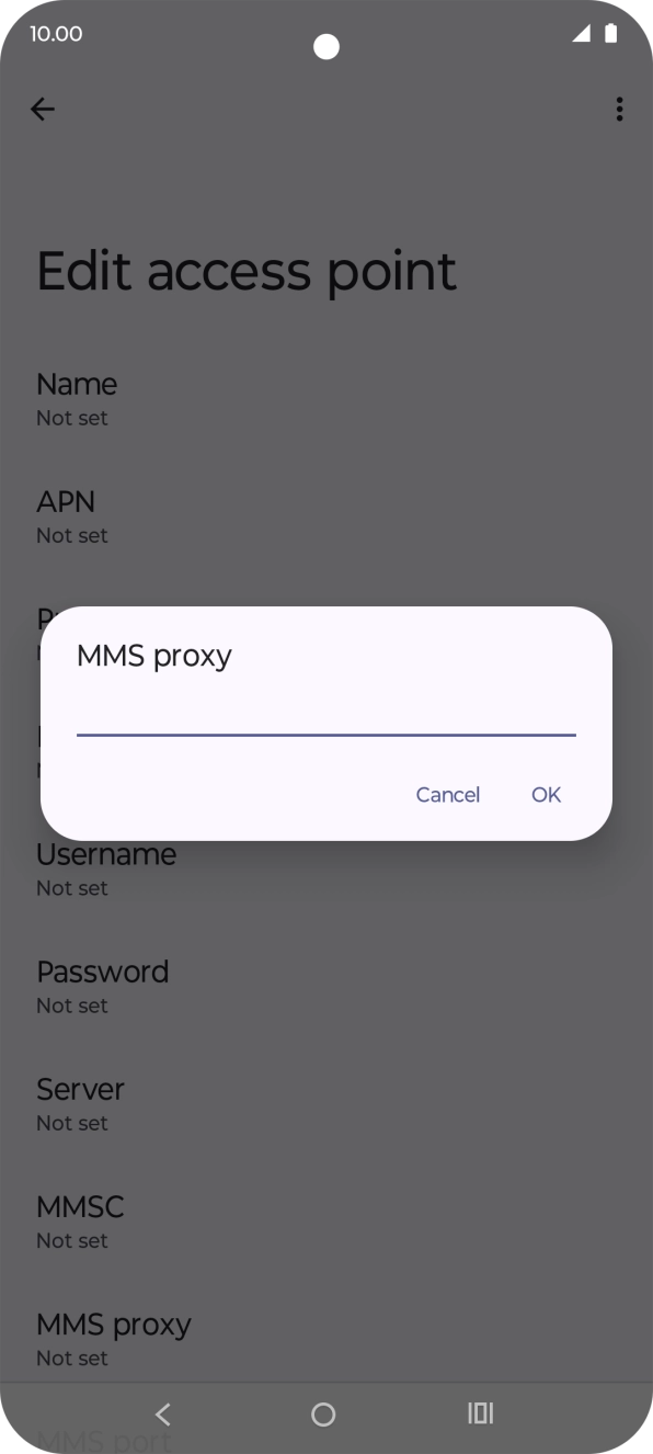 Key in 10.1.1.180 and press OK.