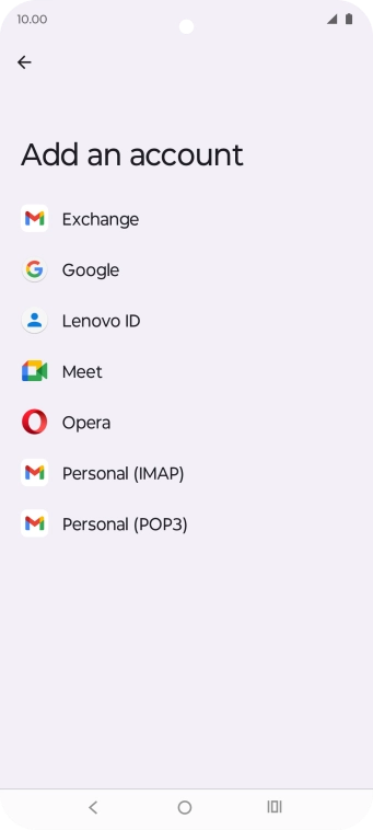 Press Google.