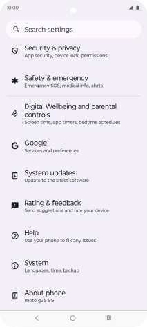Press Google.