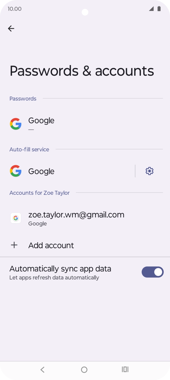 Press the Home key to return to the home screen.