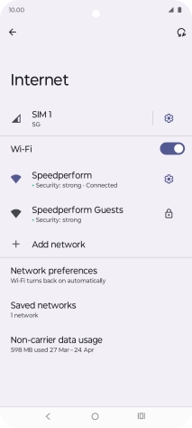 Press the Home key to return to the home screen.