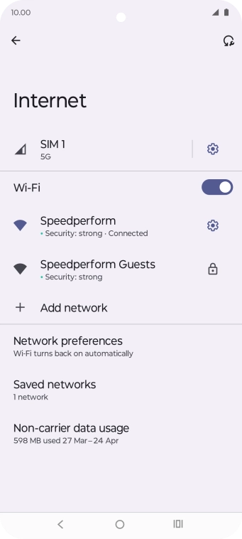 Press the Home key to return to the home screen.