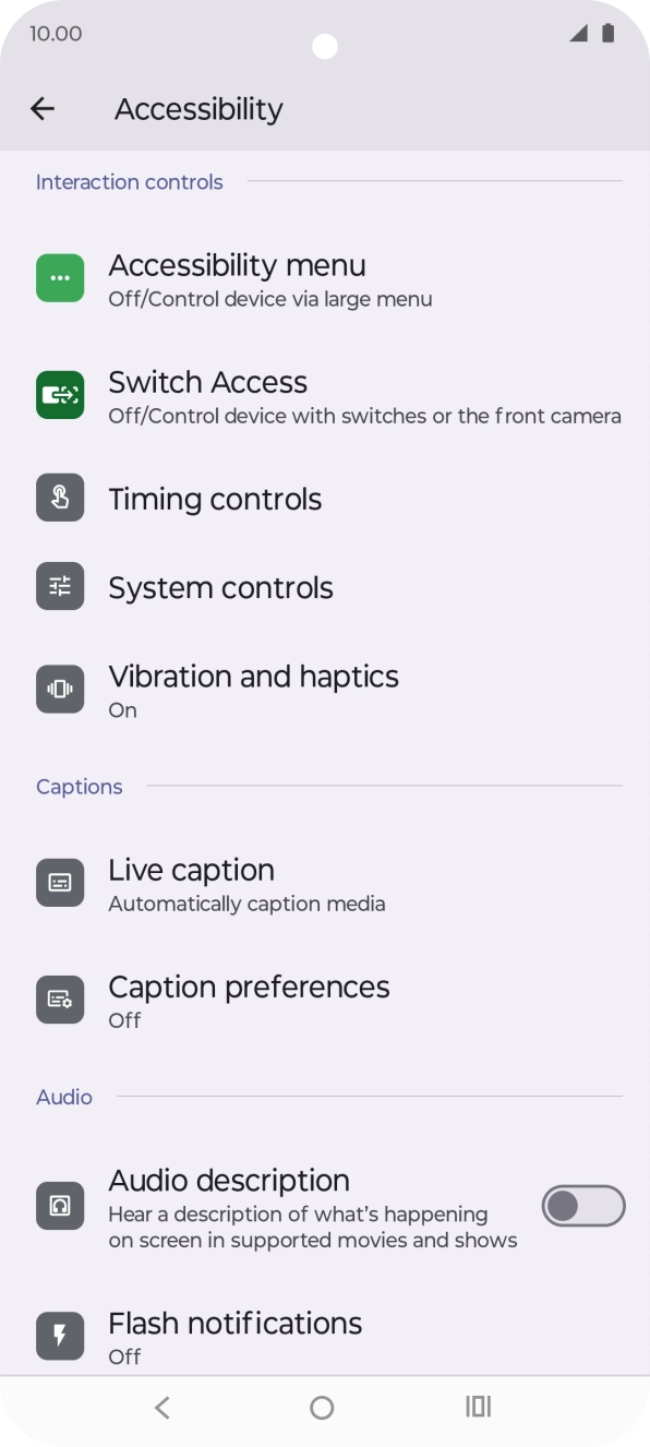Press the required category below 