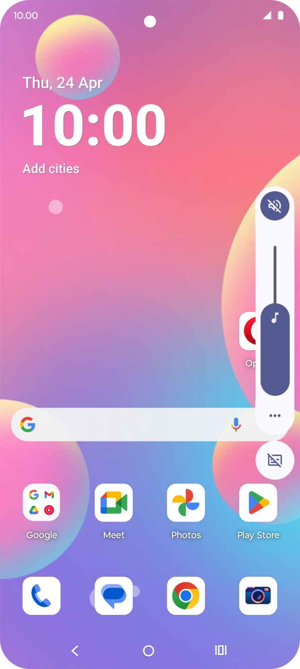 Press the sound mode icon.