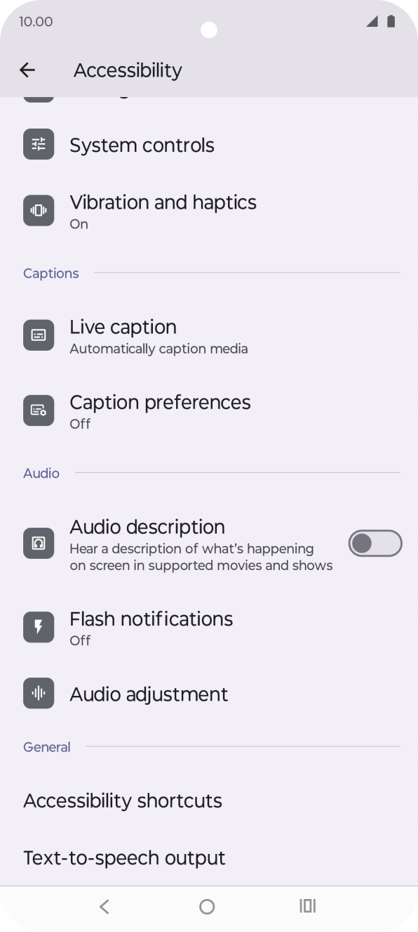 Press the required category below 