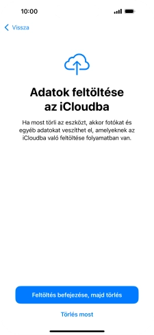 Válaszd a Törlés most lehetőséget.