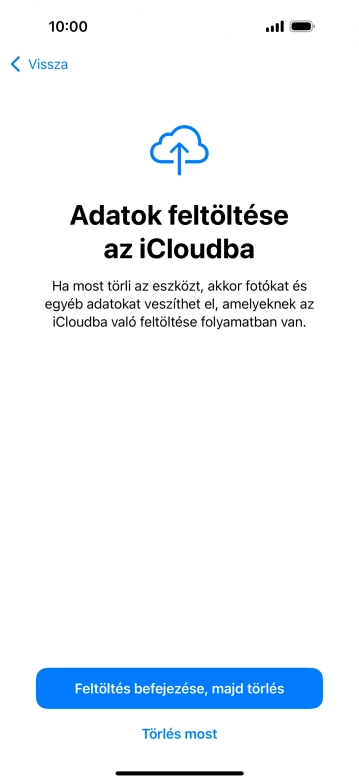 Válaszd a Törlés most lehetőséget.